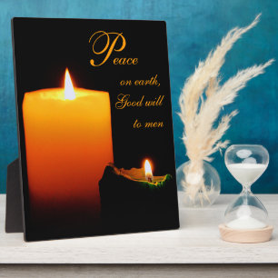 Plaque Photo Paix, sur Terre, Bonne volonté aux hommes