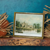 Plaque Photo Palais Kew vu de Brentford, gravé par Tho (Côté)