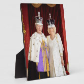 Plaque Photo Palais King Charles Queen Camilla Buckingham (Côté)