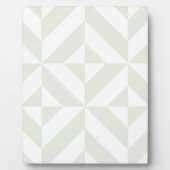Plaque Photo Pale Gray Geometric Deco Cube Pattern (Devant)