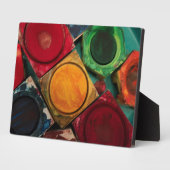 Plaque Photo Palette de la boîte de peinture d'aquarelle (Côté)