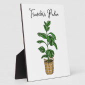 Plaque Photo Palme de voyageur tiré à la main (Côté)