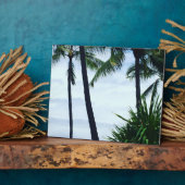 Plaque Photo Palmiers d'Hawaii (Côté)