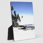 Plaque Photo Palmiers exotiques & Plage Paradise (Côté)