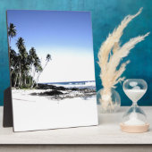 Plaque Photo Palmiers exotiques & Plage Paradise (Côté)