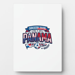 Plaque Photo Panama Football 2026 Football Gras Pays Typographi