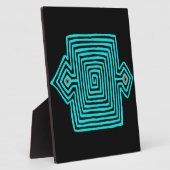 Plaque Photo Panama Mola Tortoise - Noir bleu (Côté)