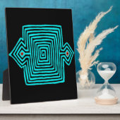 Plaque Photo Panama Mola Tortoise - Noir bleu (Côté)