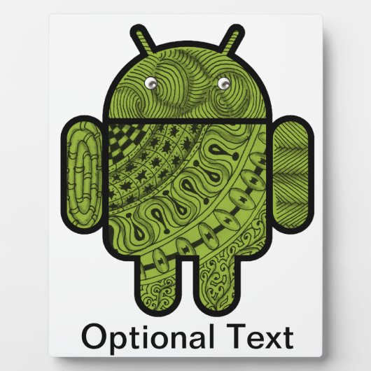 Plaque Photo Pancho Doodle Character pour le robot Android™ (Devant)