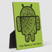 Plaque Photo Pancho Doodle Character pour le robot Android™ (Côté)