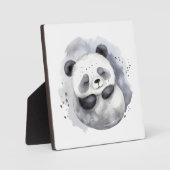 Plaque Photo Panda Confortable (Recto)