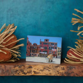 Plaque Photo Panier avec boîtes à Venise (Côté)