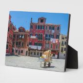 Plaque Photo Panier avec boîtes à Venise (Côté)