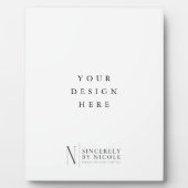 Plaque Photo Panneau 8x10 pouces avec support (Devant)