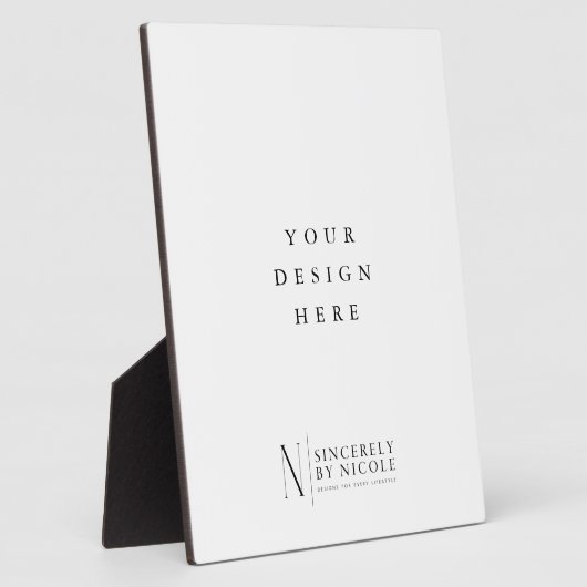 Plaque Photo Panneau 8x10 pouces avec support (Côté)