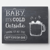 Plaque Photo Panneau de barre de cacao chaud (Devant)