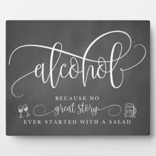 Plaque Photo Panneau de la barre d'alcool mariage