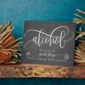 Plaque Photo Panneau de la barre d'alcool mariage (Côté)