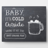 Plaque Photo Panneau de la barre de cacao chaud (Devant)