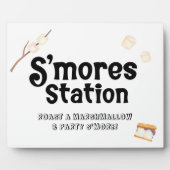 Plaque Photo Panneau de la Station de S'mores (Devant)