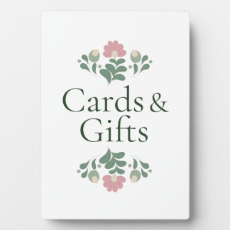 Plaque Photo Panneau de mariage Cartes & Cadeaux Floraux