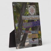 Plaque Photo Panneau de signalisation Rum Point Grand Cayman (Côté)