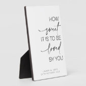 Plaque Photo Panneau de table de dessert - Comme il est doux à  (Côté)