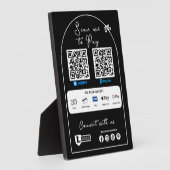 Plaque Photo Panneau d'entreprise « Scanner pour payer » avec c (Côté)