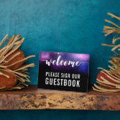 Plaque Photo Panneau du Mariage de bienvenue Galaxy Stars (Côté)