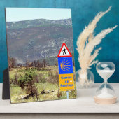 Plaque Photo Panneau El Camino de Santiago de Compostela, Espag (Côté)