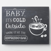 Plaque Photo Panneau Espresso Bar à café (Devant)