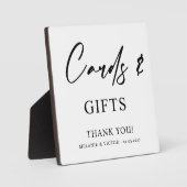 Plaque Photo Panneau Mariage Cartes et Cadeaux (Recto)