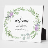 Plaque Photo Panneau Mariage de bienvenue sur pied libre person (Côté)