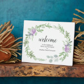 Plaque Photo Panneau Mariage de bienvenue sur pied libre person (Côté)