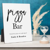 Plaque Photo Panneau mariage de la barre de pizza Table (Côté)