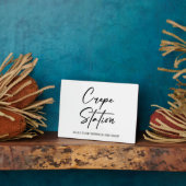 Plaque Photo Panneau Mariage de la station de crêpe (Côté)