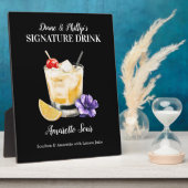 Plaque Photo Panneau Modèle Amaretto Sour Drink Signé Customisé (Côté)