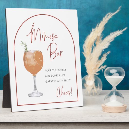 Plaque Photo Panneau moderne Arc en terre cuite Mimosa Bar (Côté)