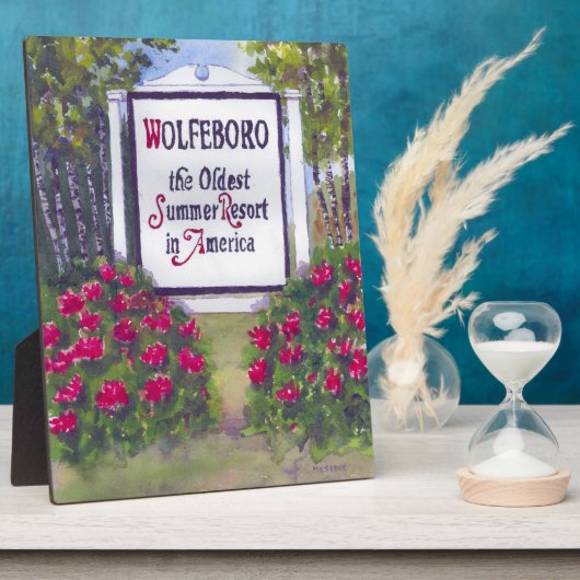 Plaque Photo Panneau NH Wolfeboro (Côté)