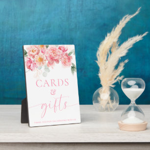 Plaque Photo Panneau Piper Peony Floral Cartes et Cadeaux