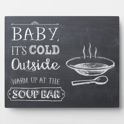 Plaque Photo Panneau Soupe (Devant)