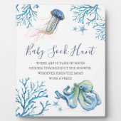 Plaque Photo Panneau Sous le Baby shower marin (Devant)