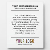 Plaque Photo Panneau supérieur de table personnalisé pour les e (Devant)