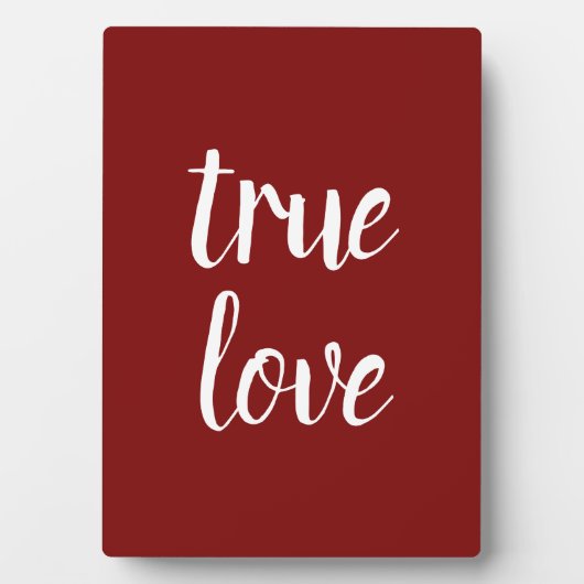 Plaque Photo Panneau "True Love" (Devant)