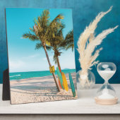 Plaque Photo Panneaux de surf sur la plage lancer oreiller (Côté)