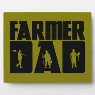 Plaque Photo Papa agriculteur - La fête des pères agricole
