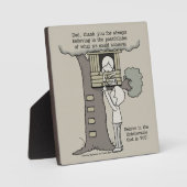 Plaque Photo Papa croit aux possibilités (Recto)