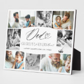 Plaque Photo Papa est reconnaissant pour chaque instant Collage (Côté)