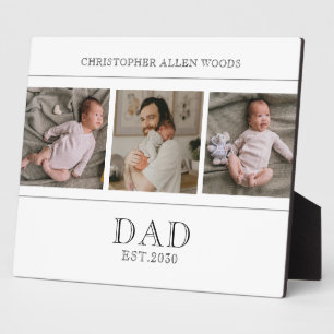 Plaque Photo Papa Établit 3 Photo Papa Bébé