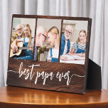 Plaque Photo Papa Grand-père Bois Petits-enfants Photo Collage<br><div class="desc">Capturez l'amour entre Papa et ses petits-enfants avec notre Plaque Collage Photo Grand-Père. Cette plaque personnalisée présente un collage photo plein de charme, qui présente de magnifiques moments de chère partagés entre Papa et ses petits-enfants bien-aimés. Autour des photos est le titre attachant "Papa", ajoutant une touche spéciale au design....</div>